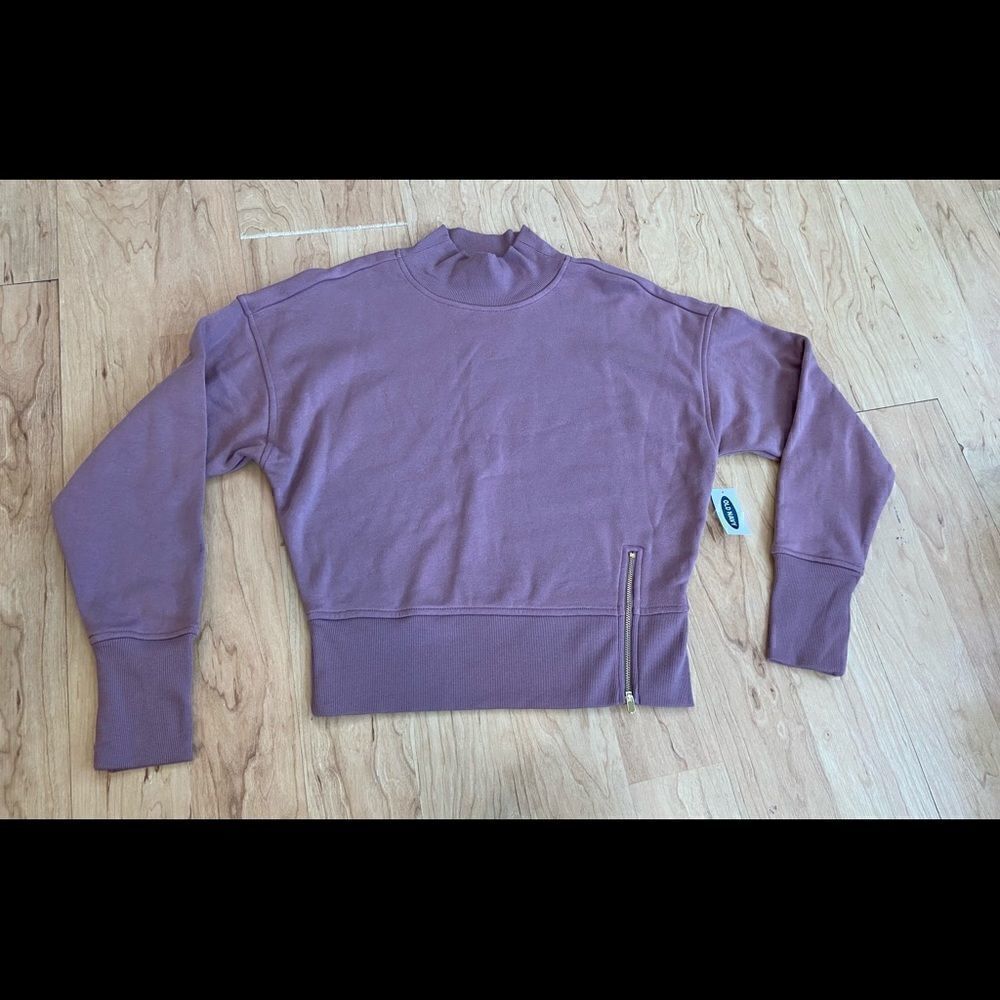 NWT Old Navy Light Purple High Neck Sweatshirt